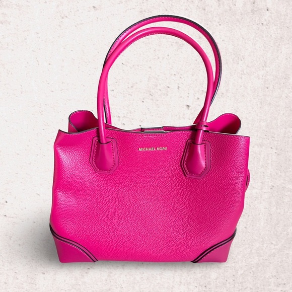 Michael Kors Pink Satchel with Structured Design - Picture 1 of 4
